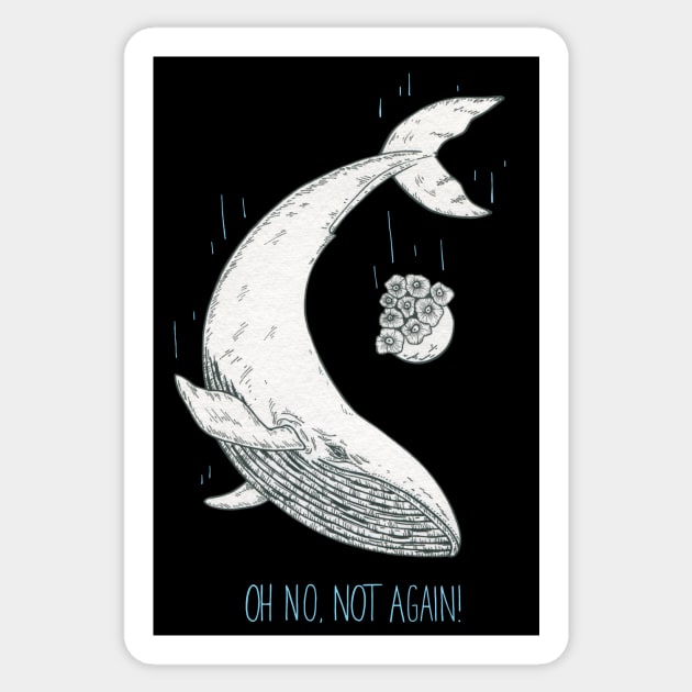 Not Again! - Dark Shirts Sticker by Joyia M